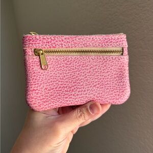 Portland Leather goods bubblegum double zip wallet